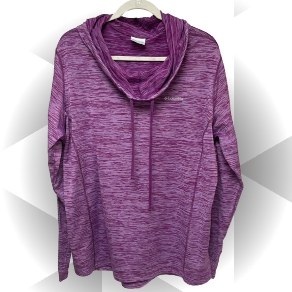 Purple Columbia 2X Pullover Top